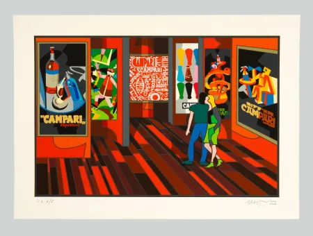 Screenprint Nespolo - Campari