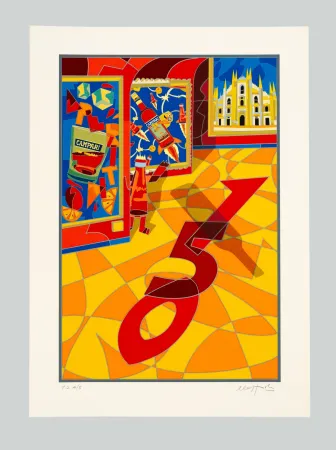 Screenprint Nespolo - Campari