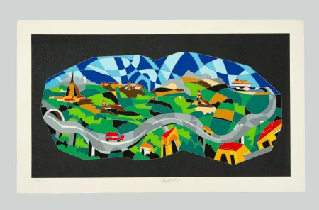 Screenprint Nespolo - Composizione