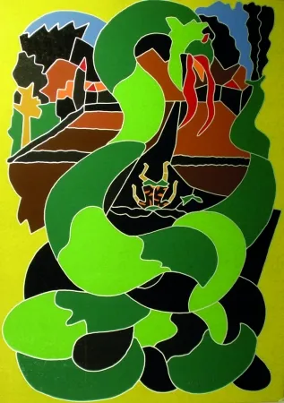 Screenprint Nespolo - Composizione