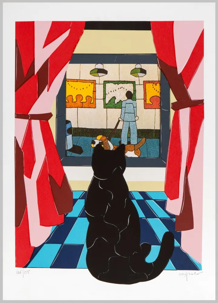 Lithograph Nespolo - Composizione