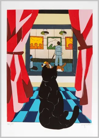 Lithograph Nespolo - Composizione