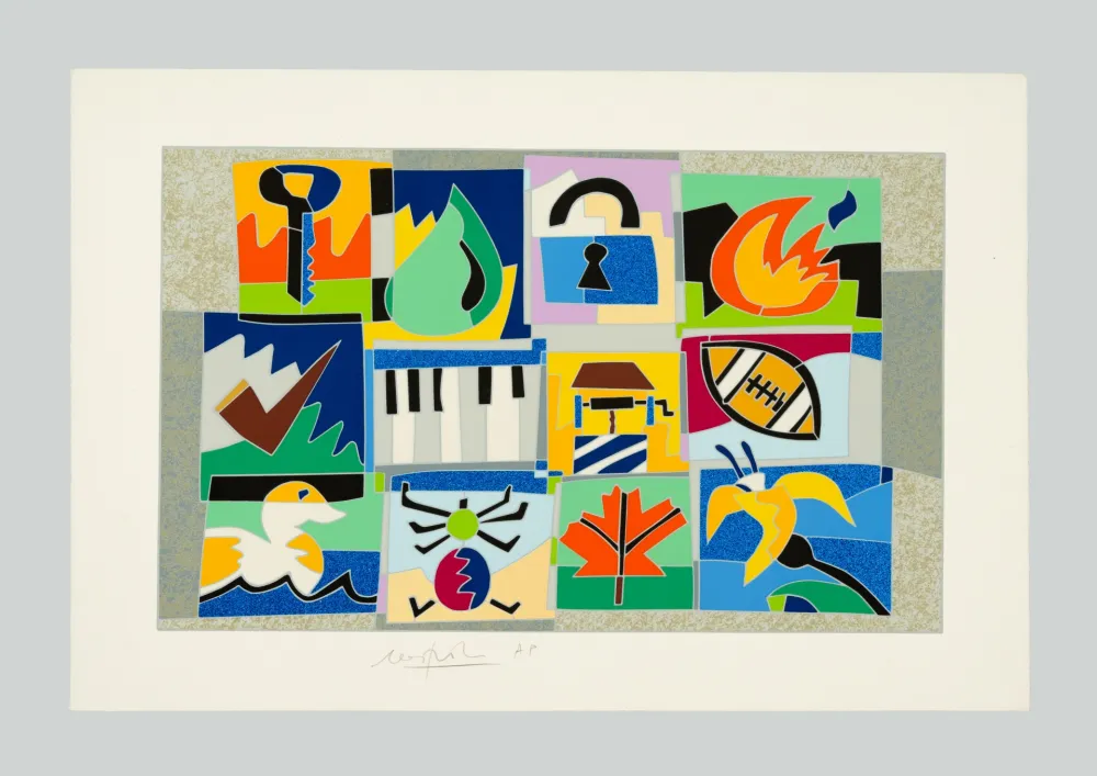 Screenprint Nespolo - Composizione A