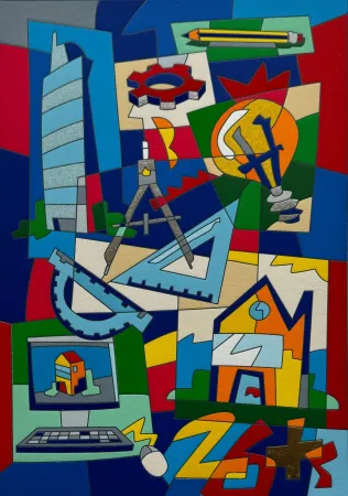 Screenprint Nespolo - Constructor ad arte