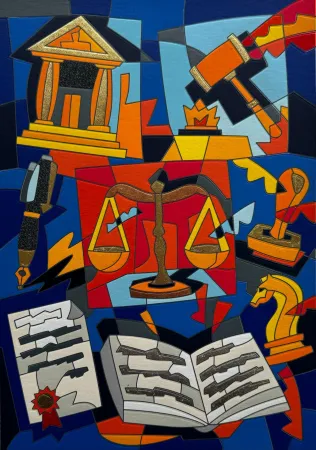 Screenprint Nespolo - Dura lex sed lex