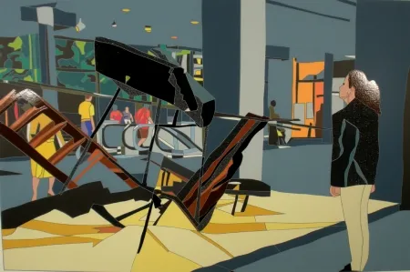 Screenprint Nespolo - Giusy e De Suvero