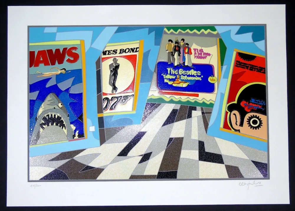 Screenprint Nespolo - Jaws