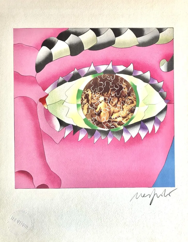 Lithograph Nespolo - La Vista (The View)