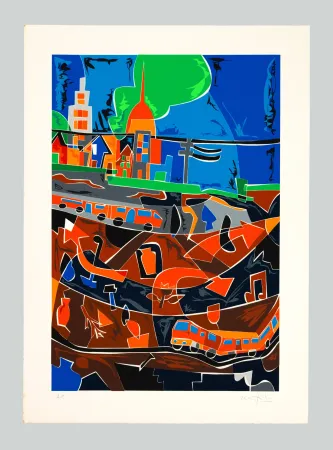 Screenprint Nespolo - Metropolitana di Torino