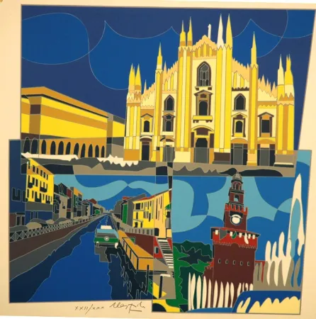 Screenprint Nespolo - Milano 1