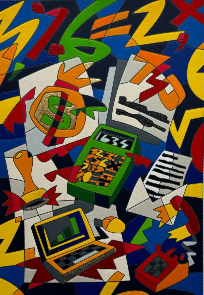 Screenprint Nespolo - Numerarius