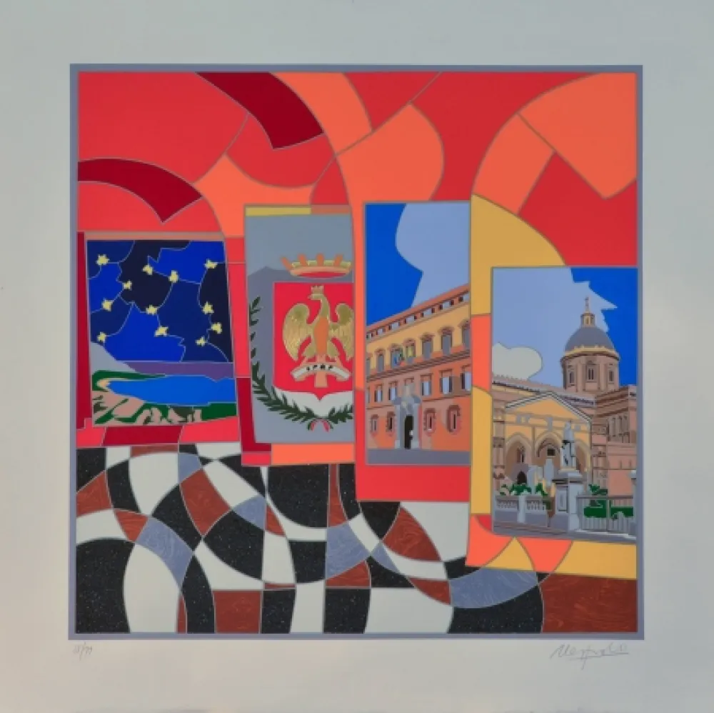 Screenprint Nespolo - Palermo