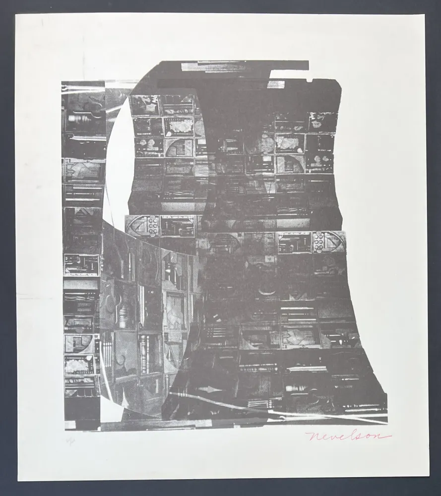 Screenprint Nevelson - Louise Nevelson (1899-1988) - Night Reflections - Screen printing on paper - 1968