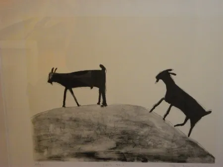 Lithograph Nhlengethwa - Lets Go I