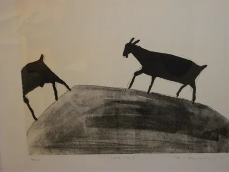 Lithograph Nhlengethwa - Lets Go II