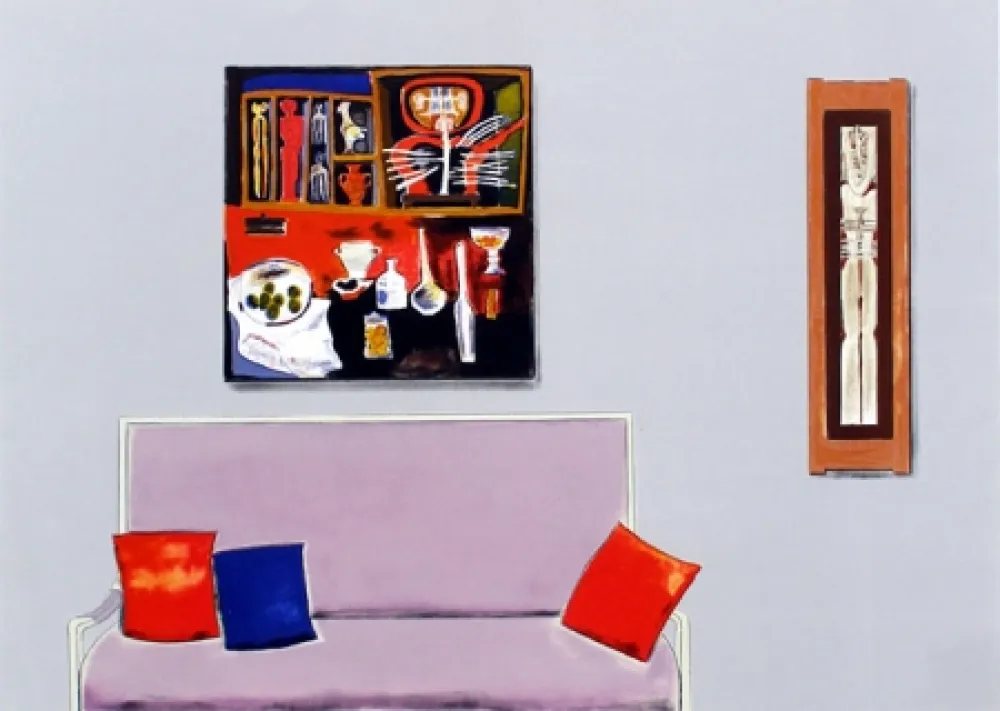 Lithograph Nhlengethwa - Tribute ti Cecil Skotnes