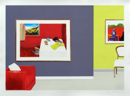 Lithograph Nhlengethwa - Tribute to Zwelethu Mthethwa