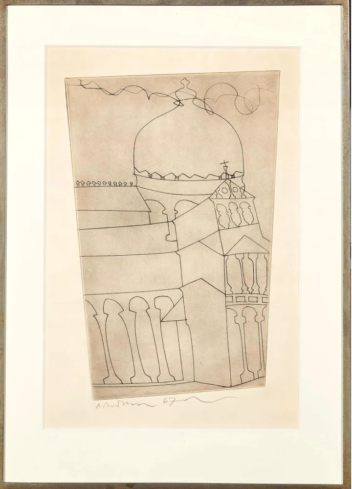 Engraving Nicholson - Pisa (Vertical)