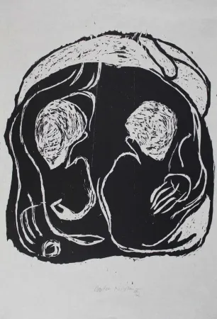 Woodcut Nicolai - Im Inneren frisst das Helle das Dunkle II