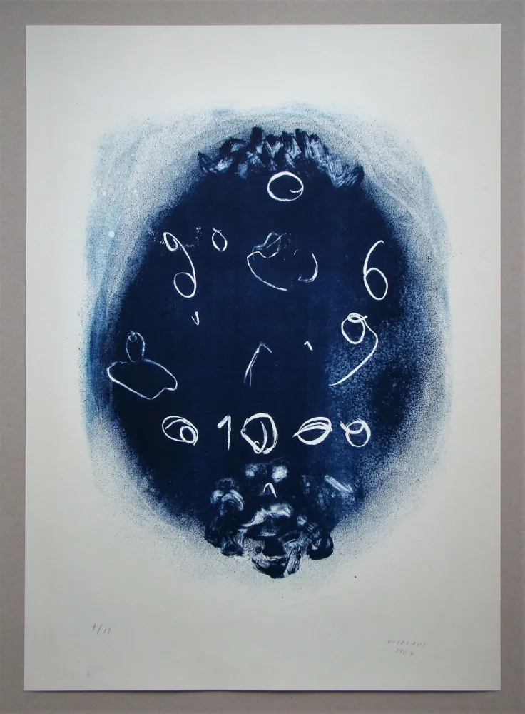 Screenprint Nicolaus - Zahlenbild - Ohne Titel