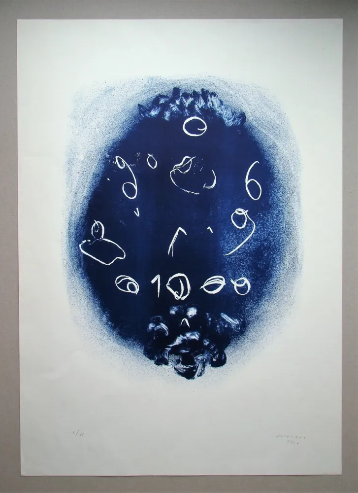 Screenprint Nicolaus - Zahlenbild - Ohne Titel