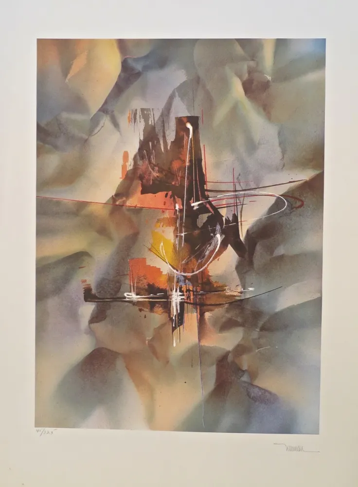 Lithograph Nierman - Bach, from the Sound of Color portfolio