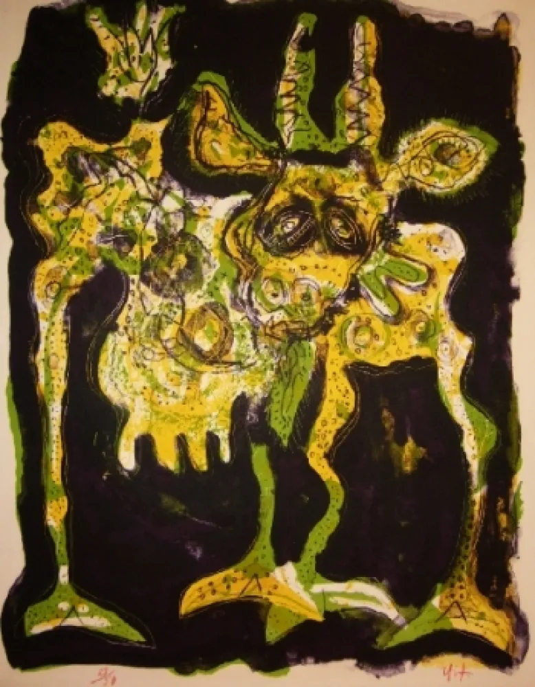 Lithograph Nieto - Mamellement votre