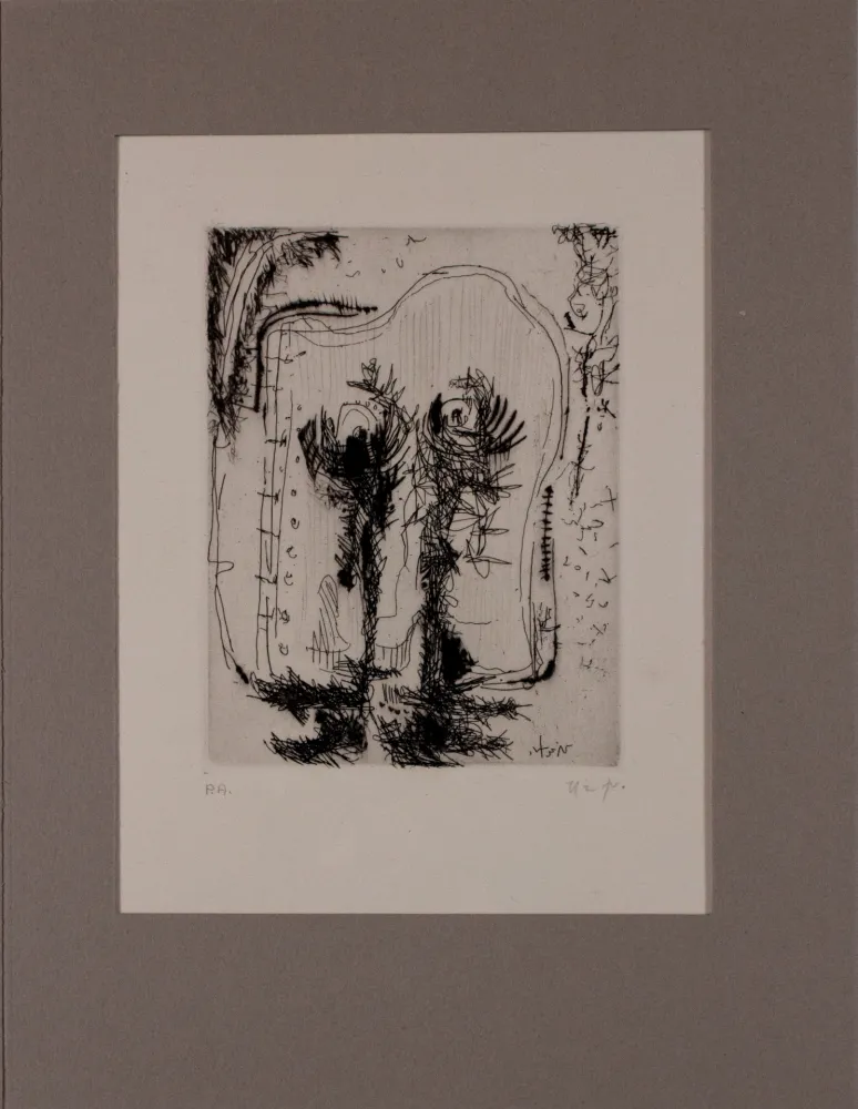 Engraving Nieto - Untitled from 'Avanguardia internazionale', vol. 4