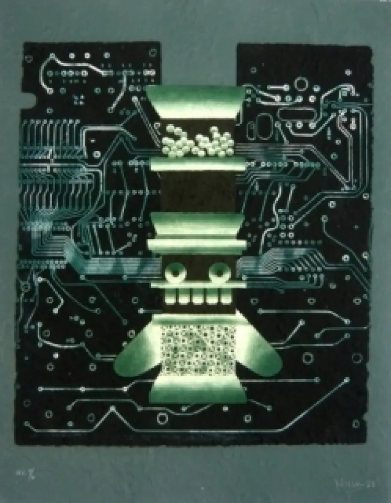 Etching Nissen - Mariposa obsidiana 10