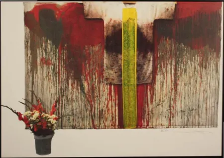 Lithograph Nitsch - SENZA TITOLO