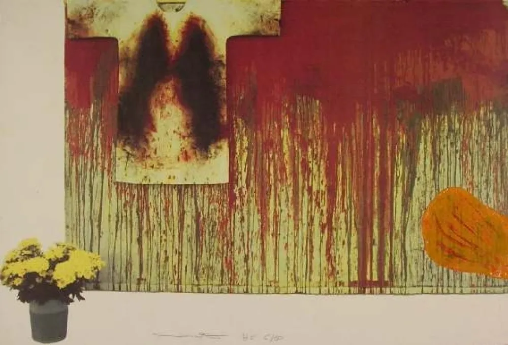Lithograph Nitsch - SENZA TITOLO