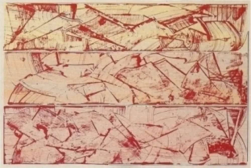 Lithograph Noland - Grey