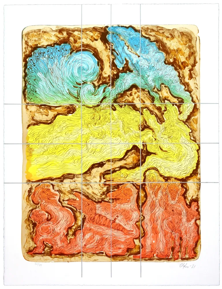 Lithograph Nørgaard - D’Ur à Canaan