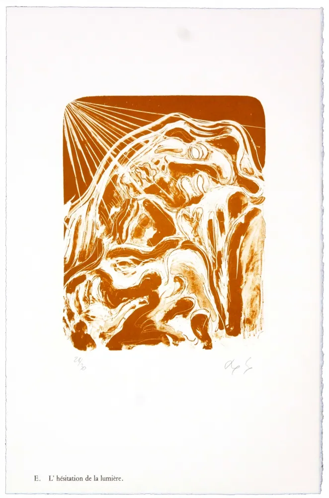 Lithograph Nørgaard - E. L'héistation de la lumière.