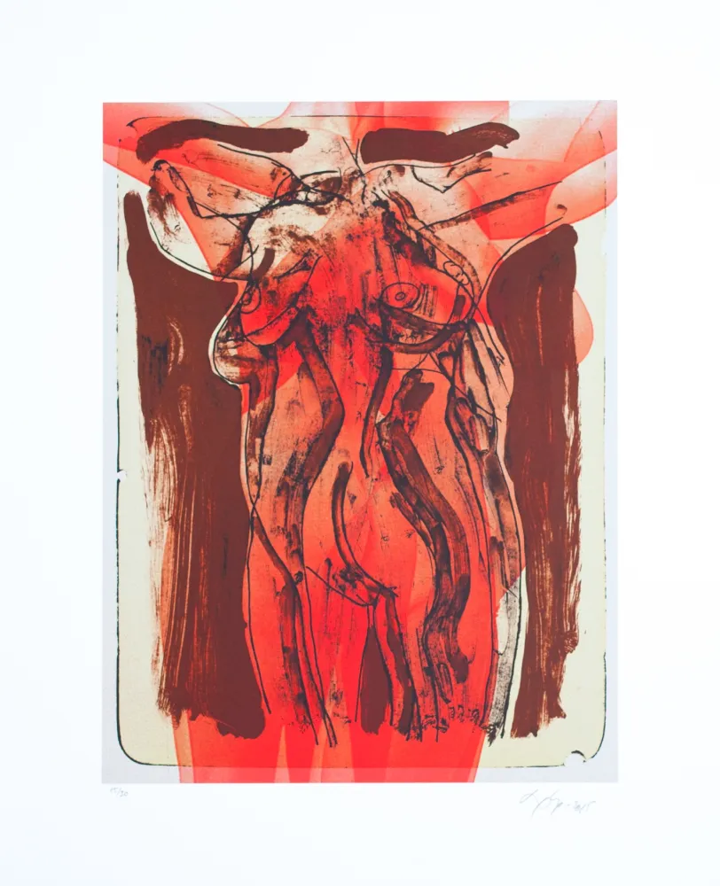 Lithograph Nørgaard - La femme I