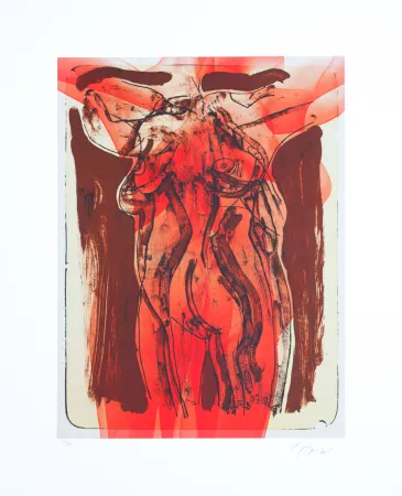 Lithograph Nørgaard - La femme I