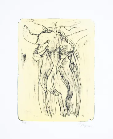 Lithograph Nørgaard - La femme I