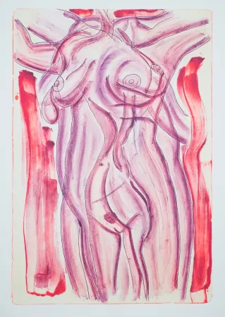 Lithograph Nørgaard - La femme III