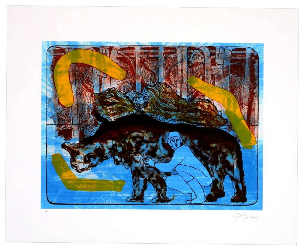 Lithograph Nørgaard - La paix I