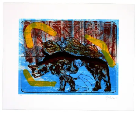 Lithograph Nørgaard - La paix I