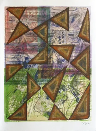 Lithograph Nørgaard - La paix II