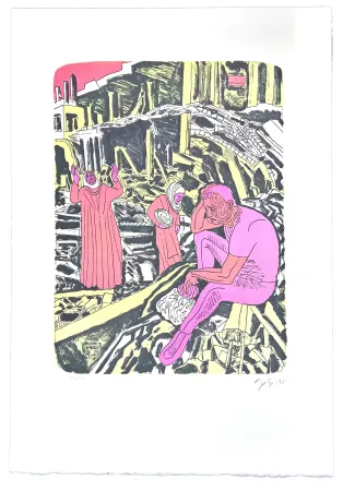 Lithograph Nørgaard - Mémoire d'outre tombe 4