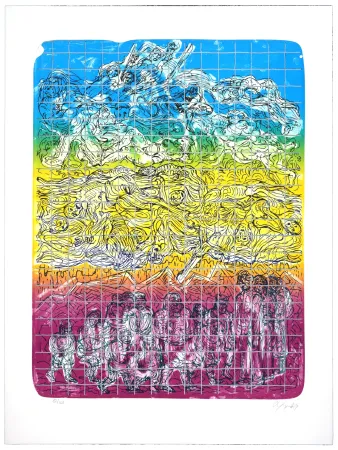 Lithograph Nørgaard - Sans espoir nous devenons tous des morts ambulants