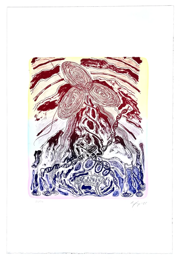 Lithograph Nørgaard - Sophia et la bête