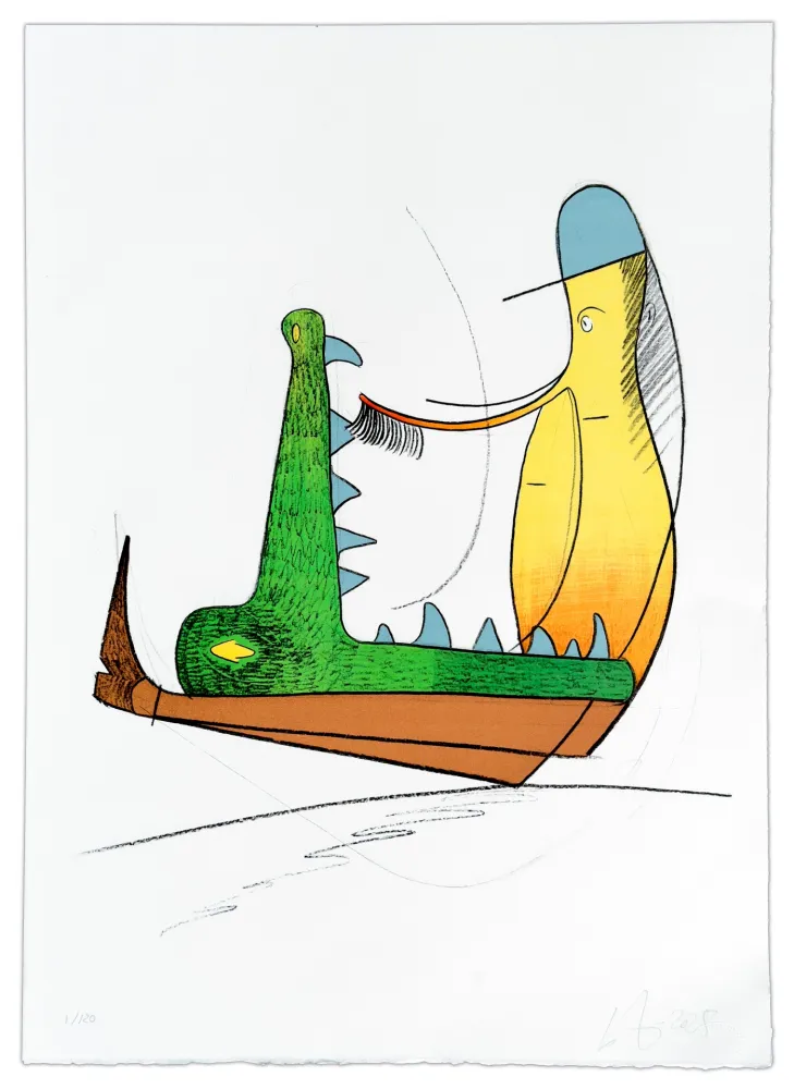 Lithograph Nørgard - Andrée