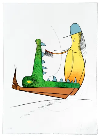 Lithograph Nørgard - Andrée