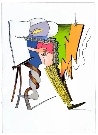 Lithograph Nørgard - On the Road to Dotland