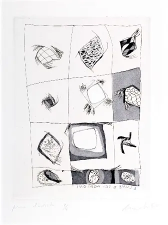 Engraving Novelli - 3 lune e sei aquiloni