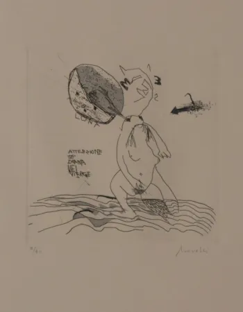 Lithograph Novelli - DAS BAD DER DIANA