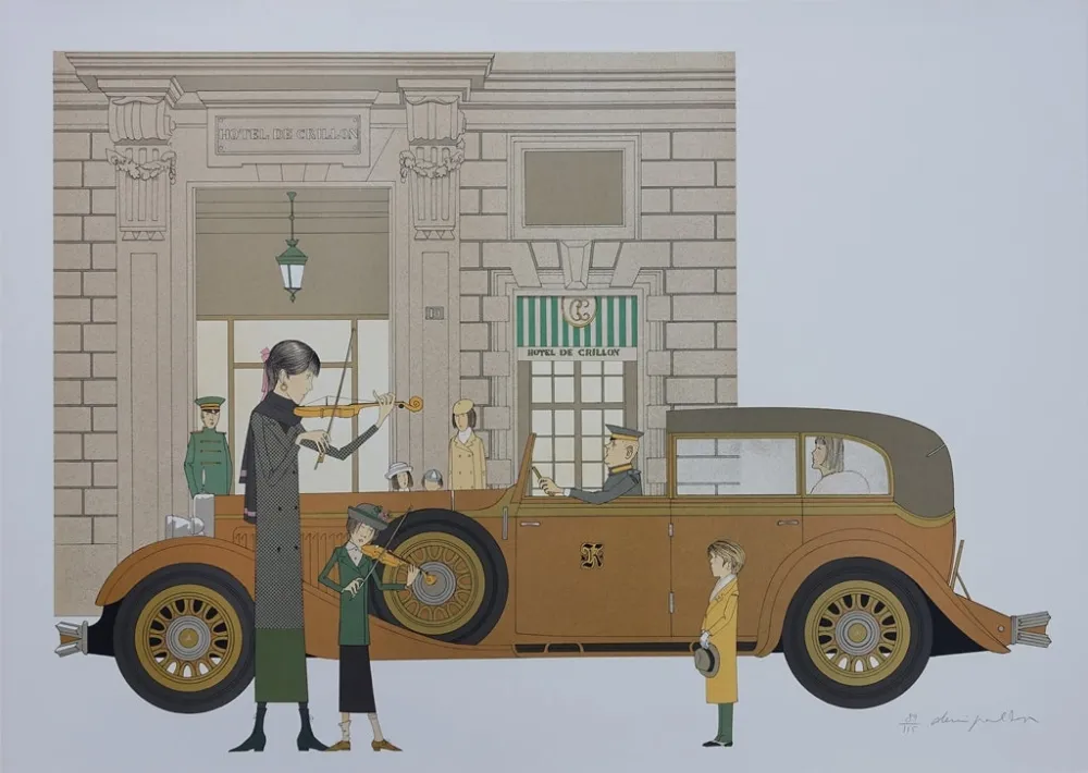 Lithograph Noyer - Hôtel de Crillon